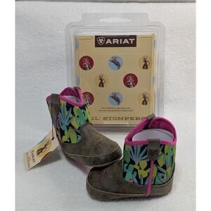 Ariat Lil' Stompers Roswell Infant size 3 A442000908, cactus baby booties